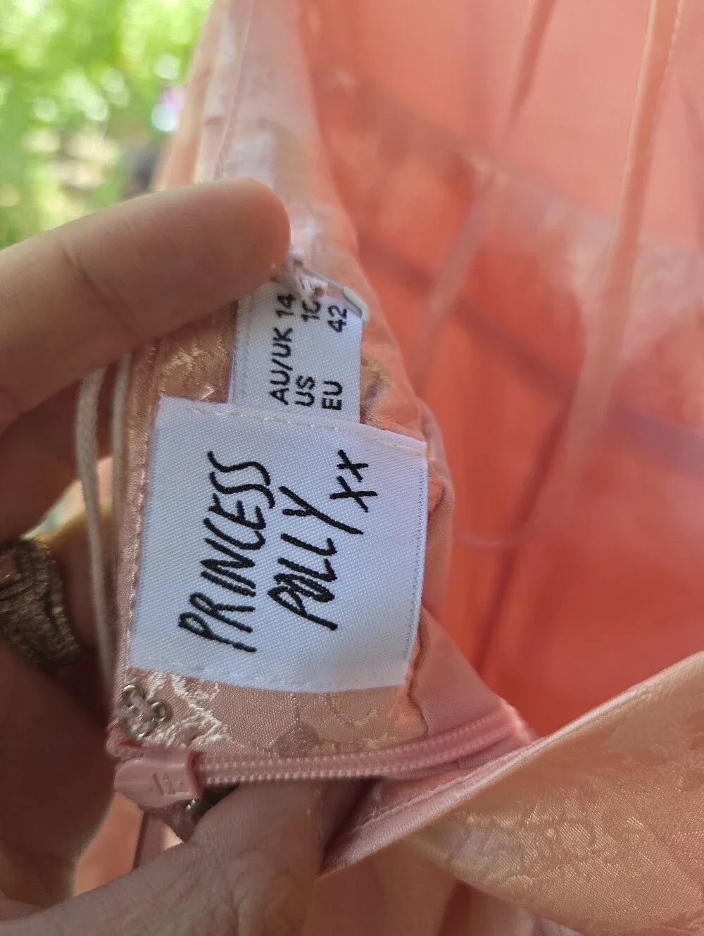 Princess Polly NWT Satin Pink‎ Romper Size 10